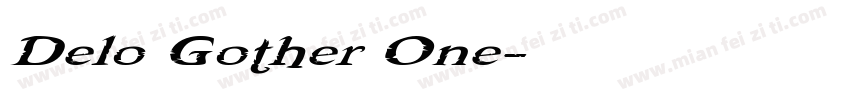 Delo Gother One字体转换